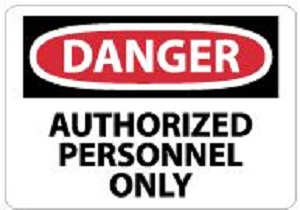 Danger Authorized Personnel Only Sign - Safety Signs & Banne